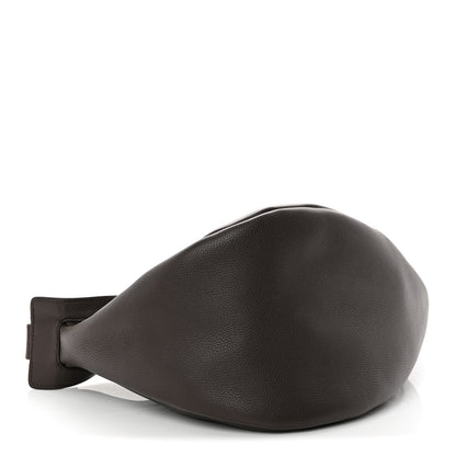 The Row Grained Calfskin Large Slouchy Banana Bag Brunette 4 of 10