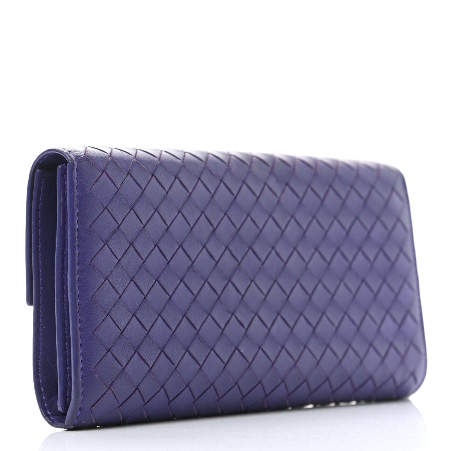 Nappa Intrecciato Continental Wallet Anemone