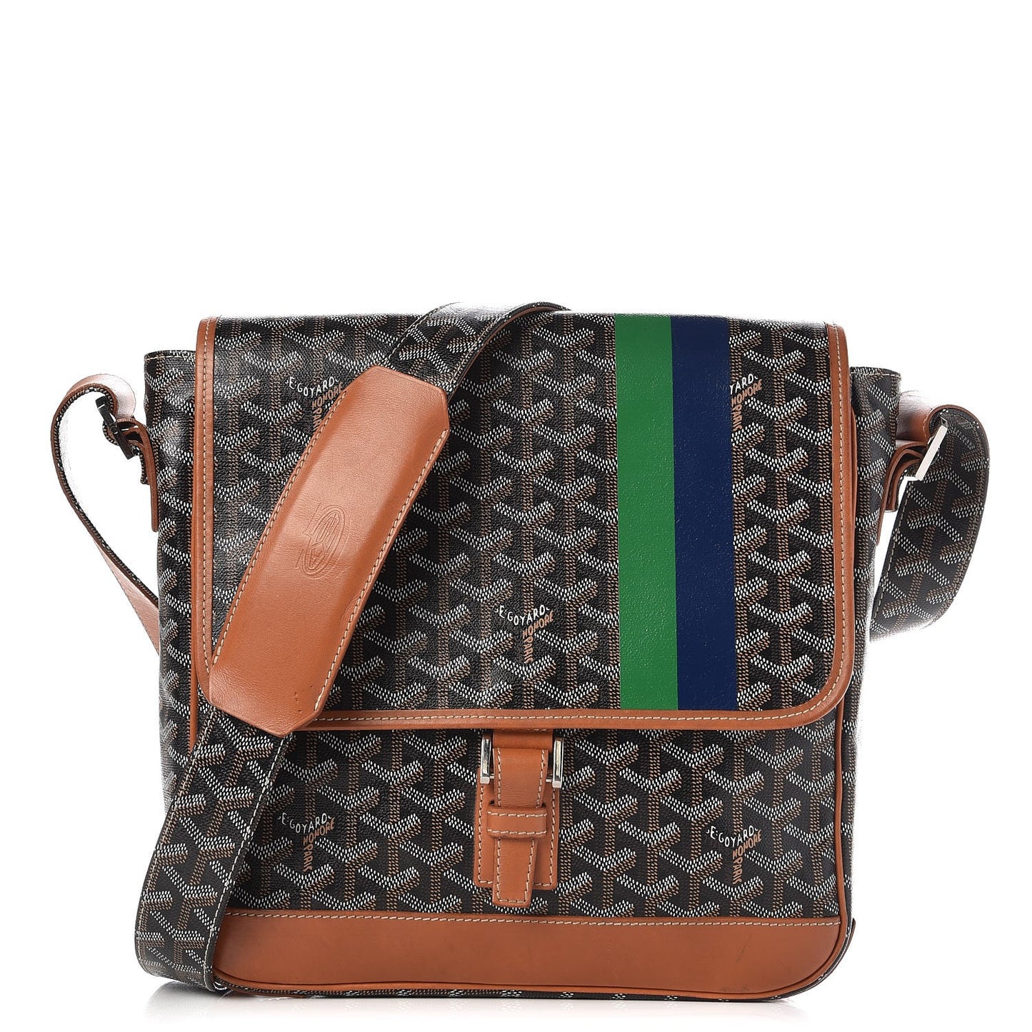 Chevron Grand Blue MM Black Gold