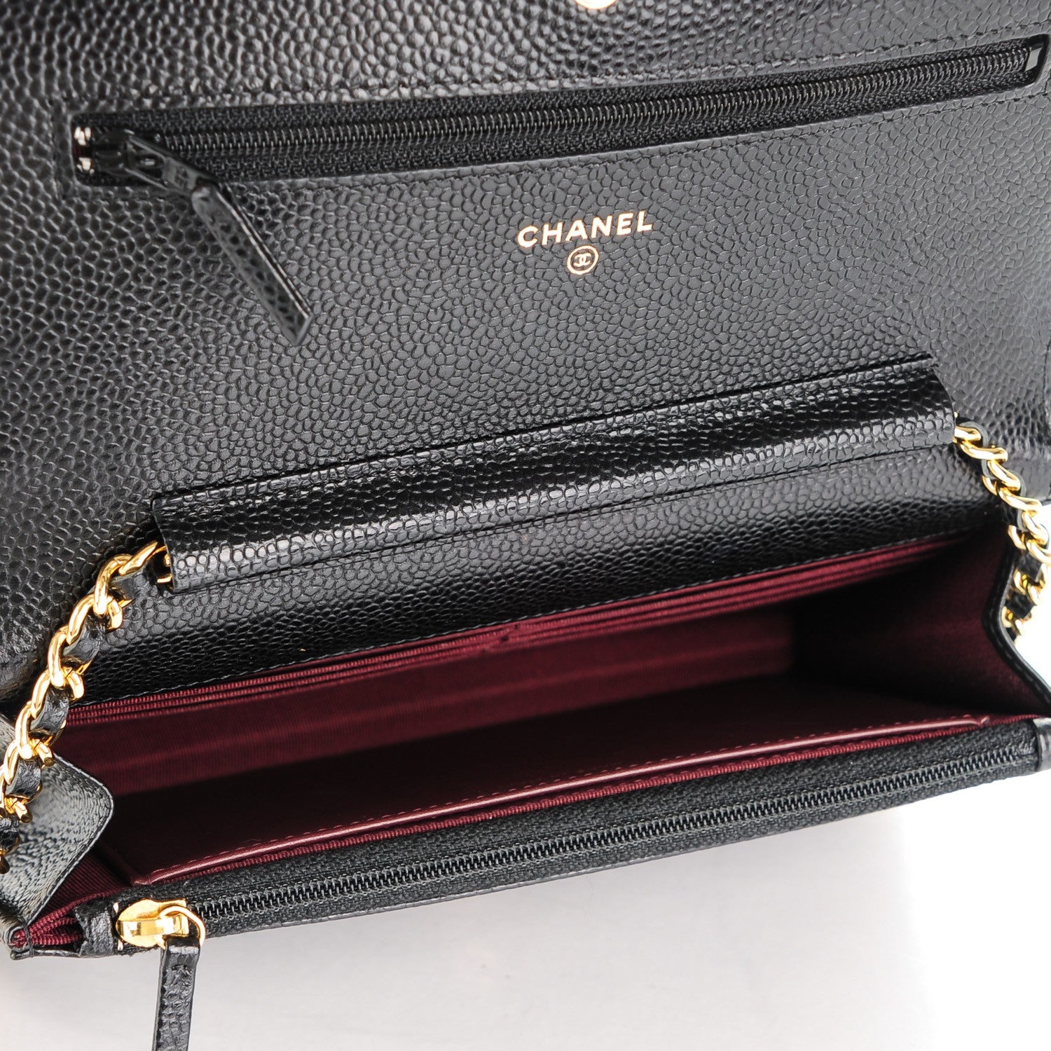 Chanel Caviar Quilted Wallet On Chain WOC Black 5 of 8