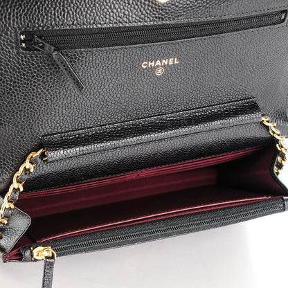 Chanel Caviar Quilted Wallet On Chain WOC Black 5 of 8