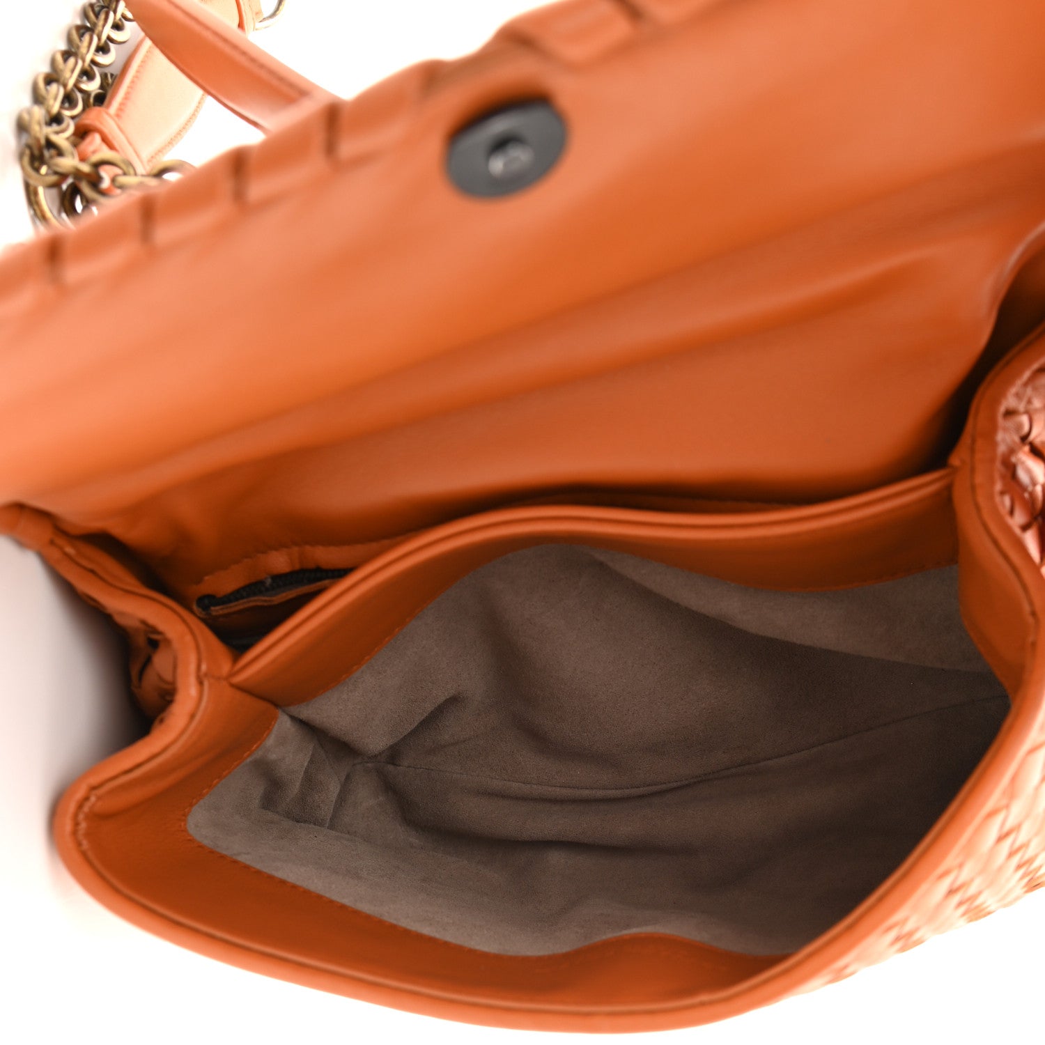 Bottega Veneta Nappa Intrecciato Small Olimpia Shoulder Bag Orange 6 of 11