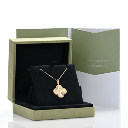 Van Cleef & Arpels 18K Yellow Gold Guilloche Magic Alhambra Long Necklace 5 of 5