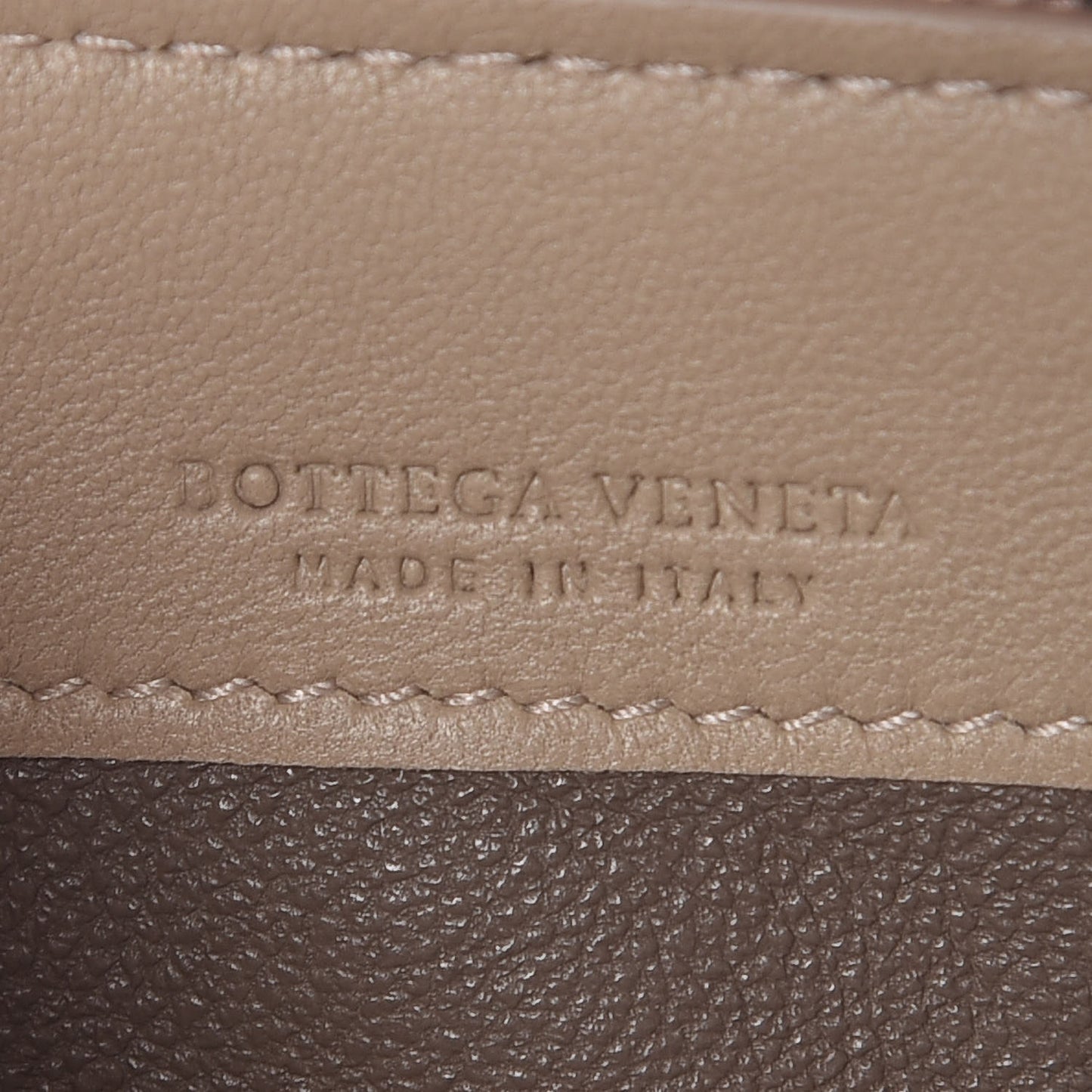 Nappa Intrecciato Zip Around Wallet Beige