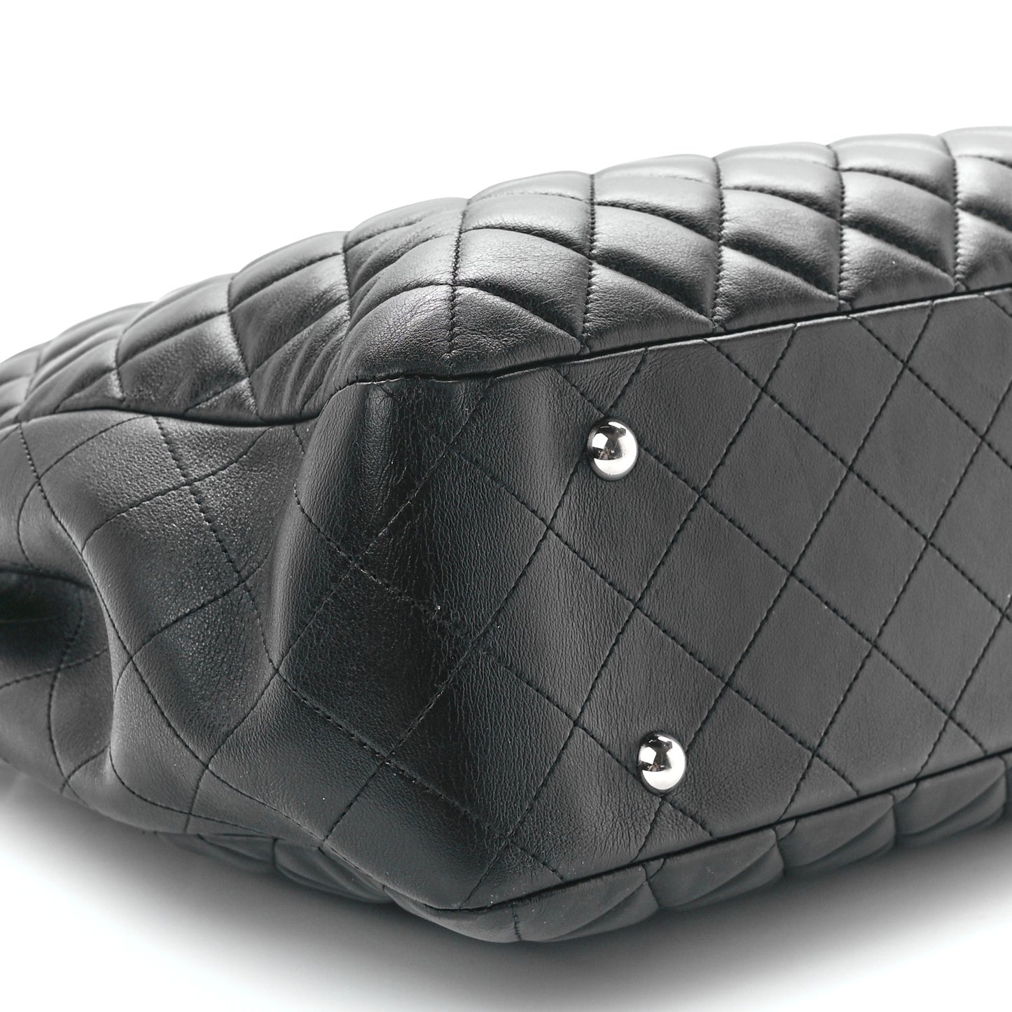 Calfskin Quilted Timeless Tote Black