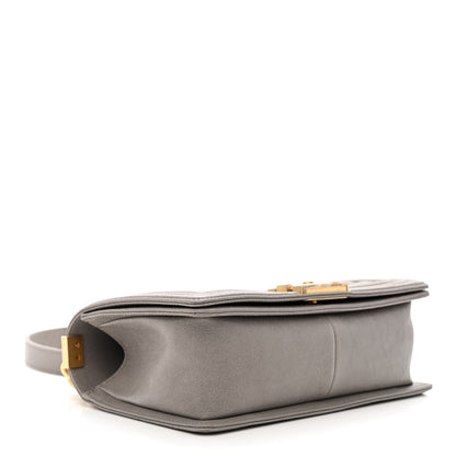 Chanel Caviar Quilted Medium Boy Flap Grey 4 of 11