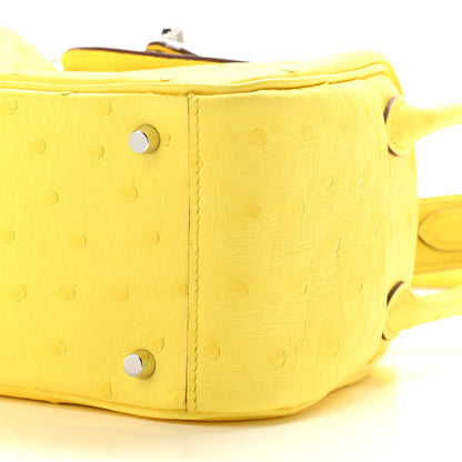 Hermes Ostrich Mini Lindy 20 Lime 9 of 11