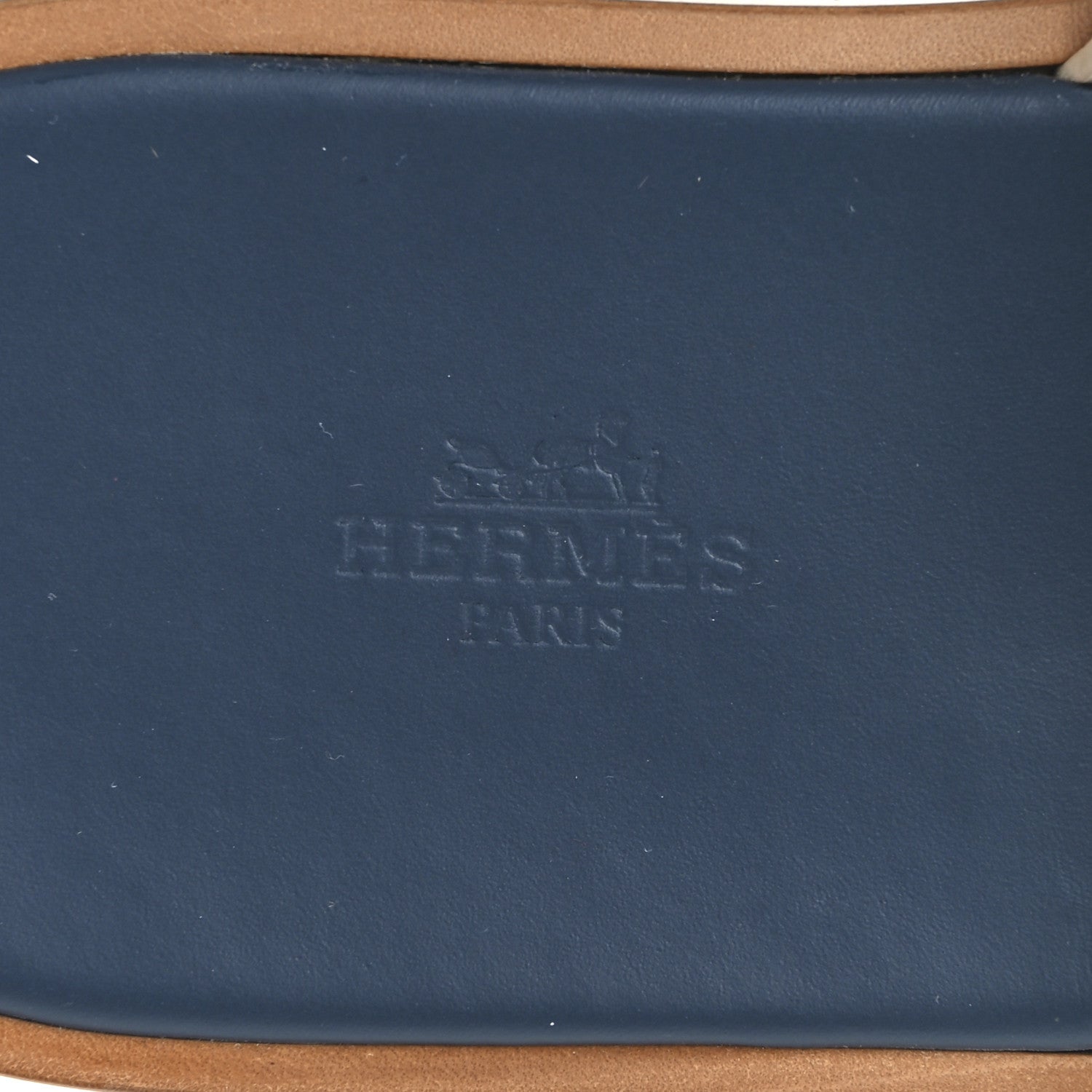 Hermes Epsom Mens Izmir Sandals 43 Blanc Gomme Bleu Celeste 9 of 9