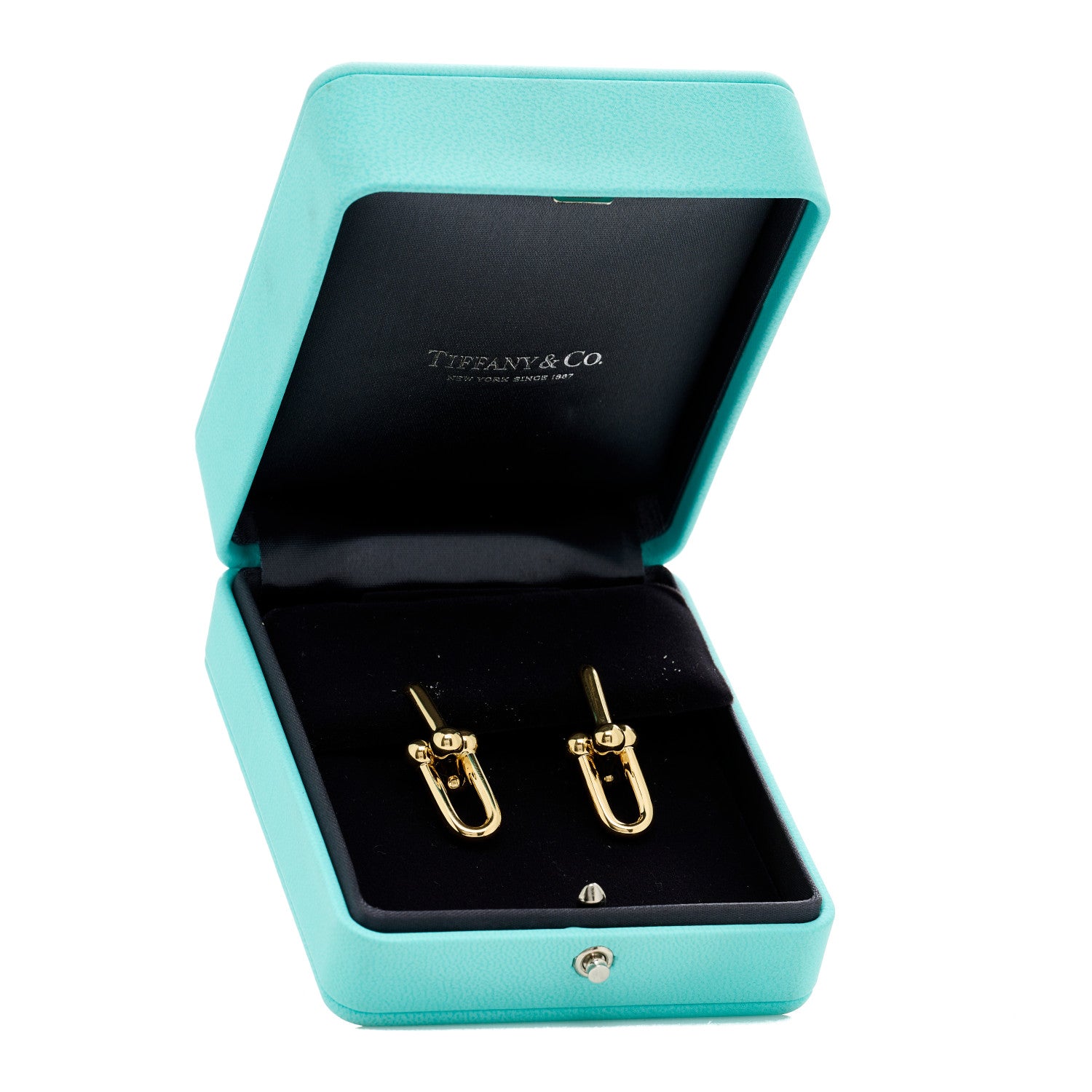 Tiffany 18K Yellow Gold Large HardWear Link Earrings 5 of 5