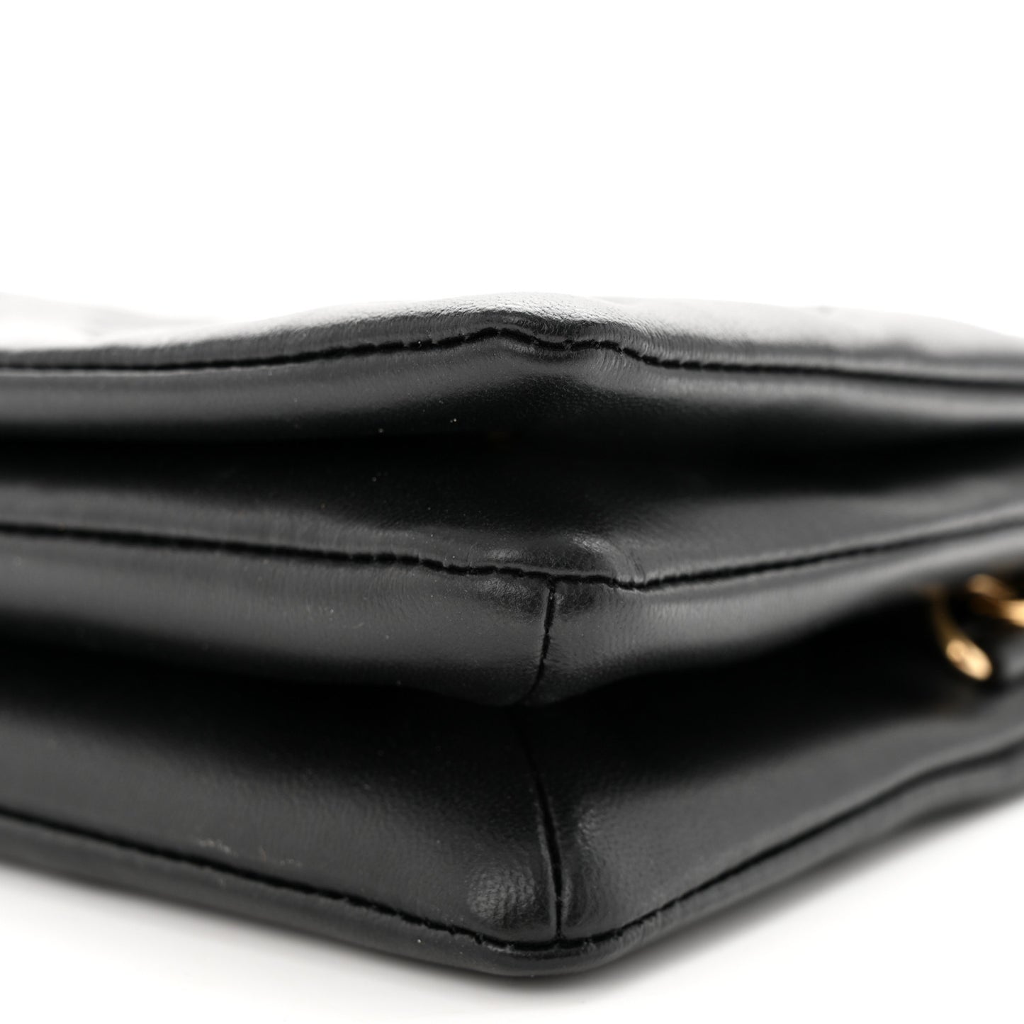 Lambskin Embossed Monogram Pochette Coussin Black