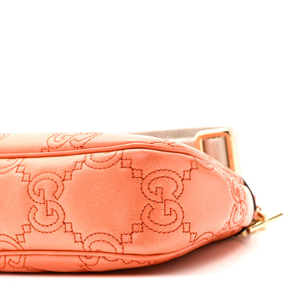 Gucci Calfskin GG Matelasse Chain Handbag Deep Orange Natural 10 of 10