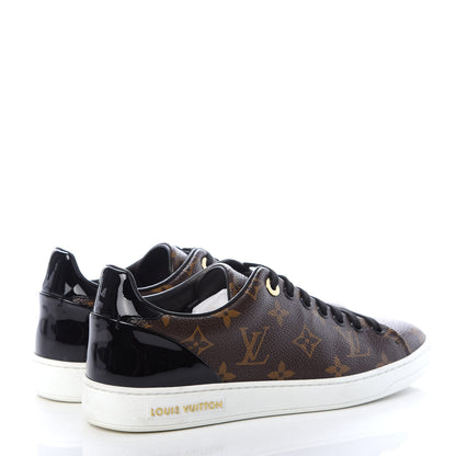 Louis Vuitton Patent Monogram Frontrow Sneakers 37.5 4 of 10