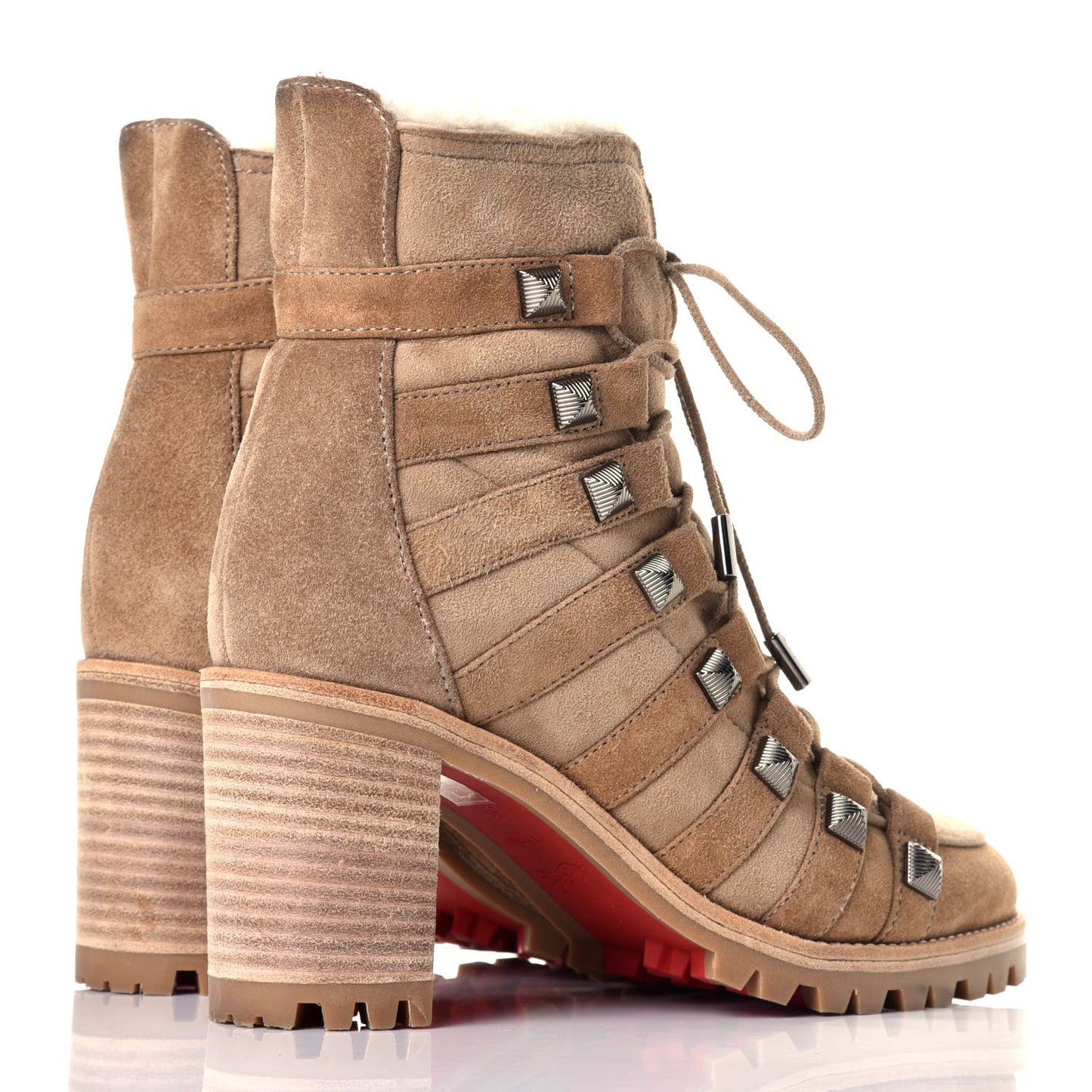 Suede Shearling Chaletta 70 Booties 35 Camel