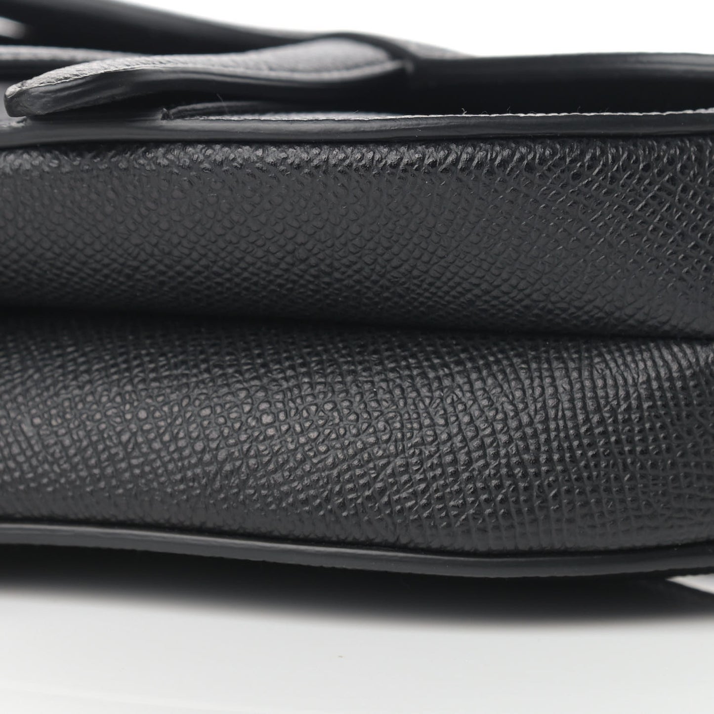 Calfskin Mini Saddle Bag Black
