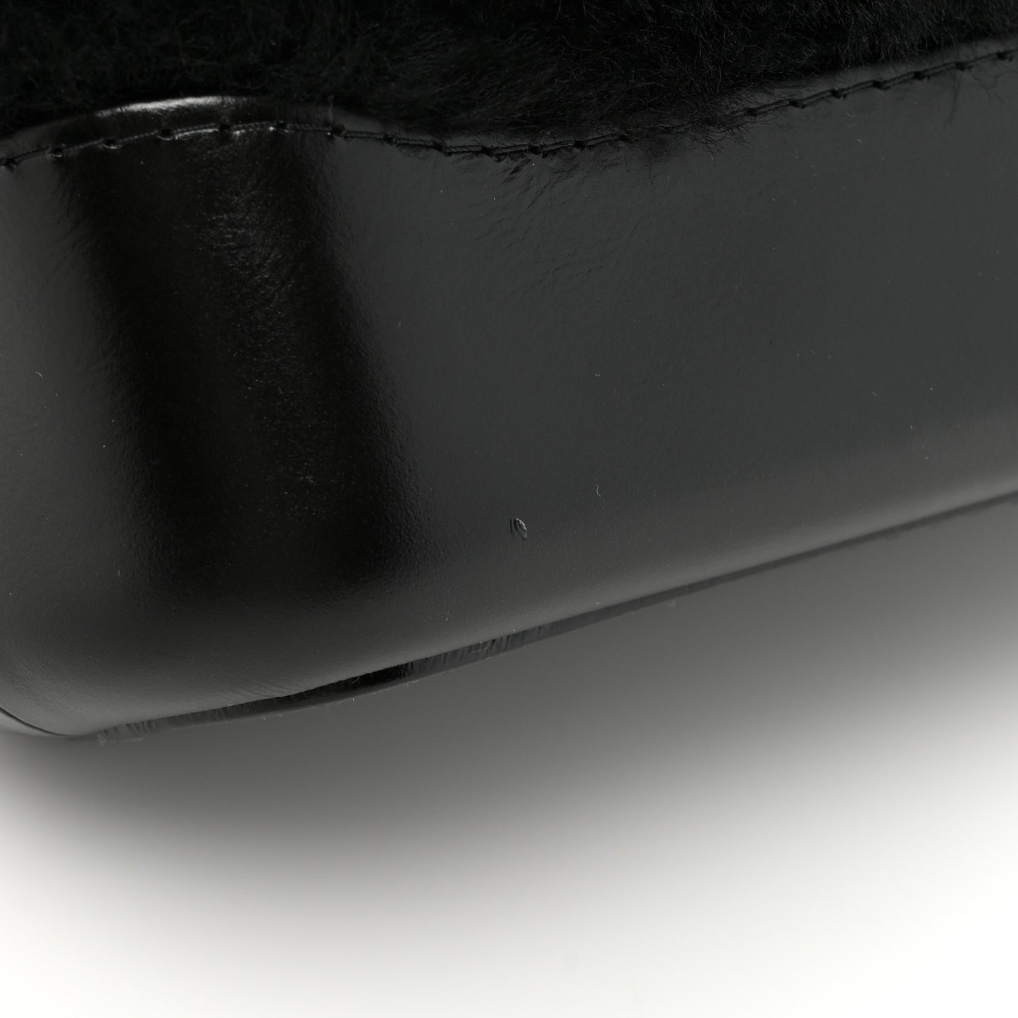 Shearling Small Gabrielle Hobo Black