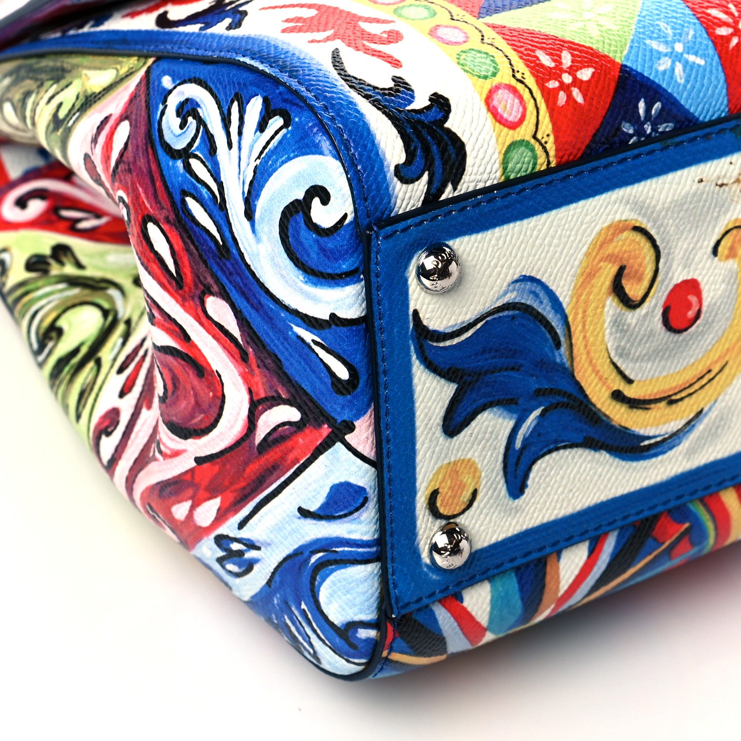 Dolce & Gabbana Dauphine Majolica Print Medium Miss Sicily Satchel Multicolor 7 of 9
