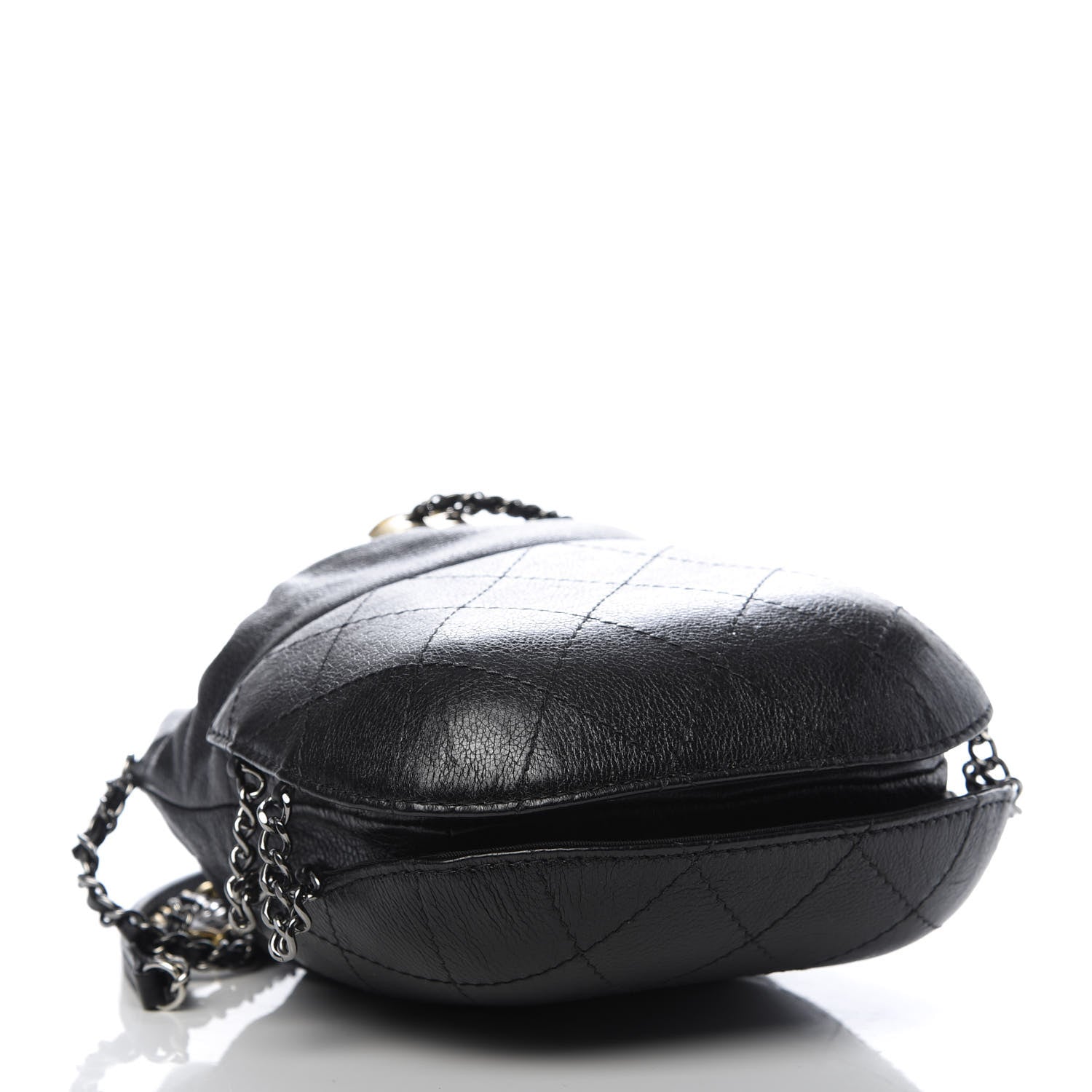 Chanel Calfskin Quilted Small Gabrielle Bucket Black 4 of 9
