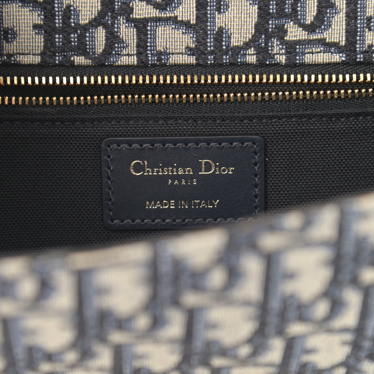 Christian Dior Oblique 30 Montaigne Chain Flap Bag Blue 8 of 10