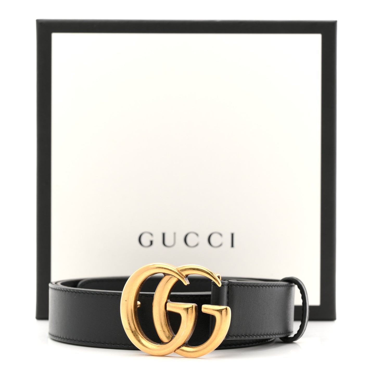 Calfskin Double G 30mm Belt 90 36 Black