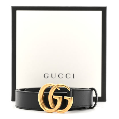 Gucci Calfskin Double G 30mm Belt 90 36 Black 13 of 14