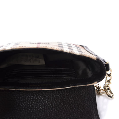 Burberry Haymarket Check Mini Tassel Crossbody Bag Chocolate 5 of 11