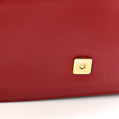 Fendi Vitello Cruise F is Fendi FF 1974 Embossed Medium Envelope Wallet On Chain Fragola Maya Black 12 of 15