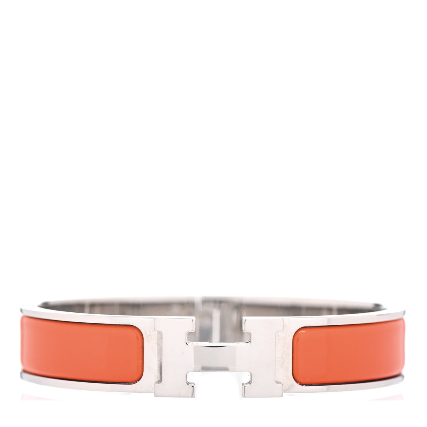 Enamel Narrow Clic Clac H Bracelet PM Orange