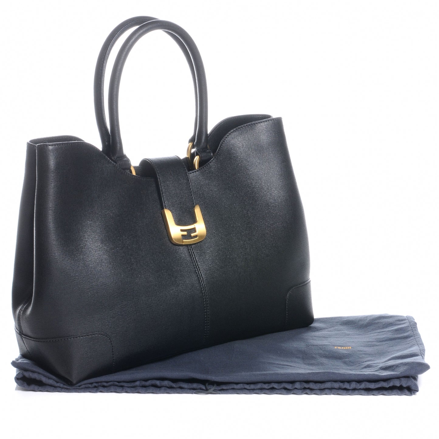 Vitello Elite Chameleon Shopper Tote Black