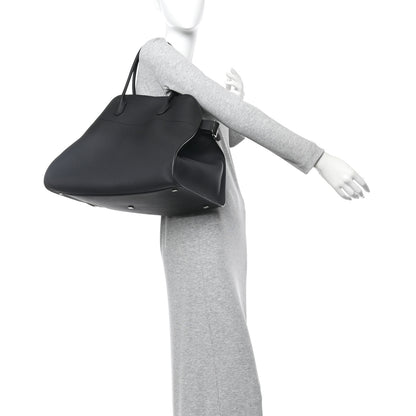 The Row Grained Calfskin Soft Margaux 17 Black 3 of 17