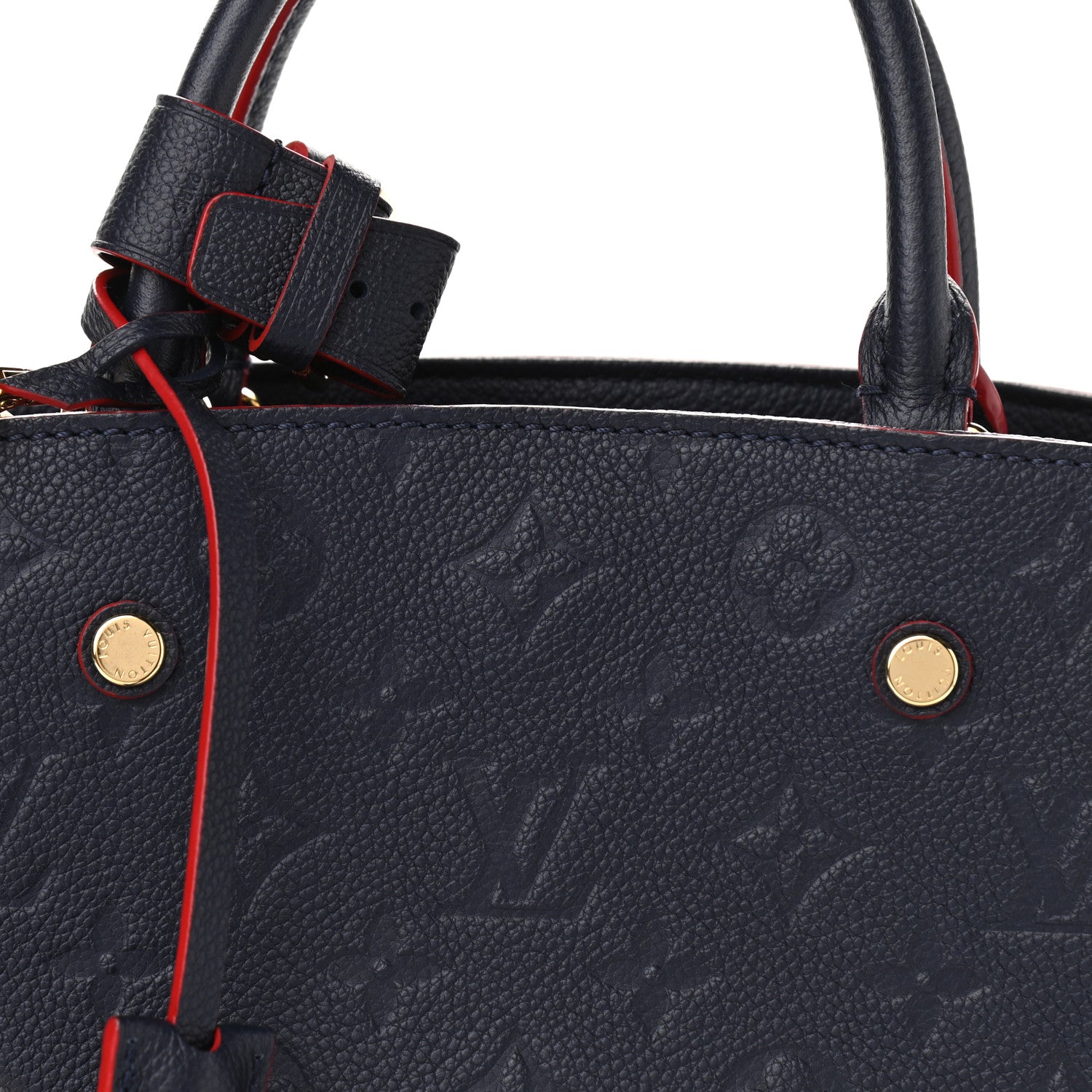 Louis Vuitton Empreinte Montaigne BB Marine Rouge 7 of 9