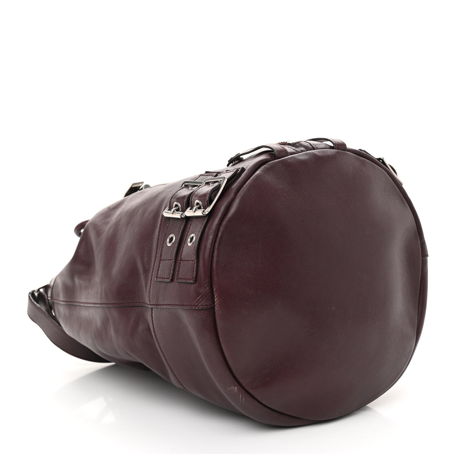 Calfskin Medium Rider Bucket Bag Bordeaux