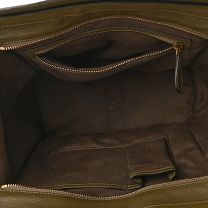 Celine Drummed Calfskin Mini Luggage Jungle 4 of 12
