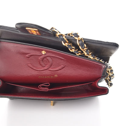 Chanel Lambskin Quilted Medium Double Flap Black 6 of 16