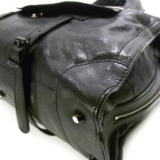 Leather Large Tracy Tote Black