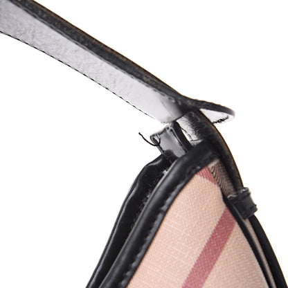 Burberry Calfskin Supernova Check Medium Barton Hobo Black 13 of 22