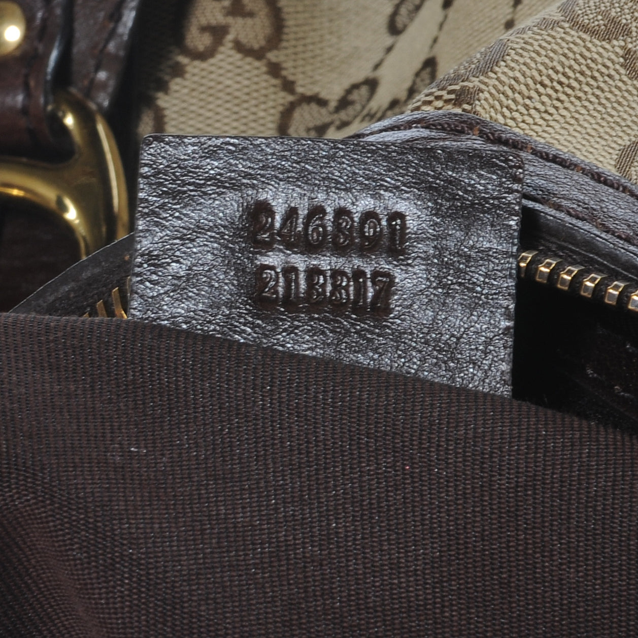 Monogram Interlocking G Tote Dark Brown