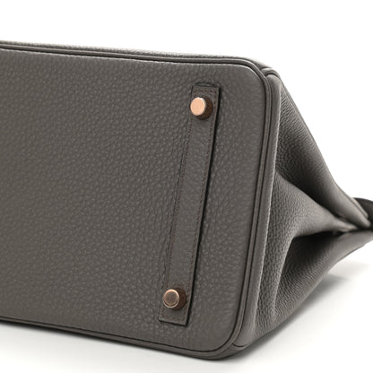 Hermes Togo Birkin 30 Etain 9 of 11