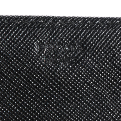 Prada Saffiano Continental Flap Wallet Nero Black 7 of 9