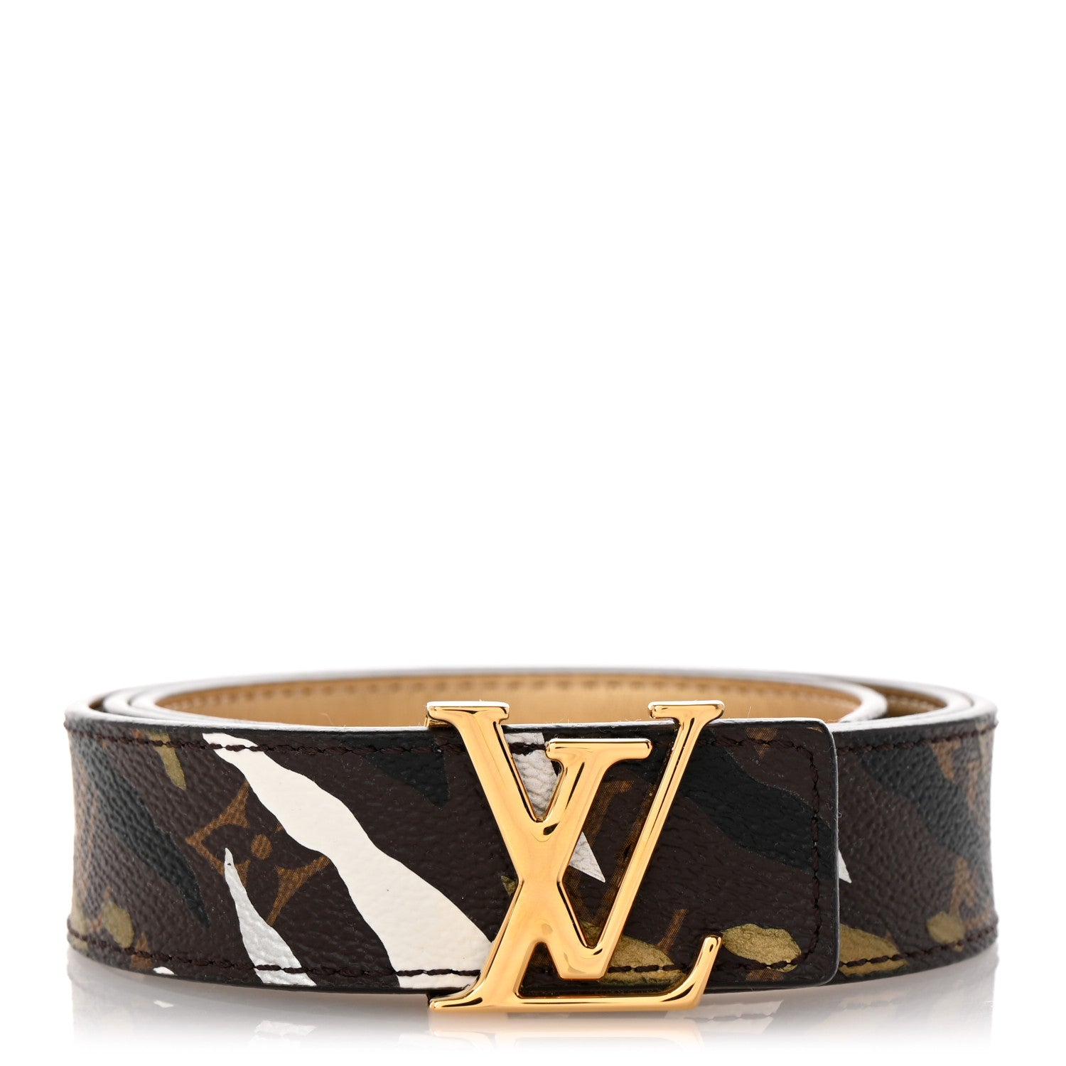 Louis Vuitton X LOL Monogram Belt 85 34 Gold Silver 1 of 5