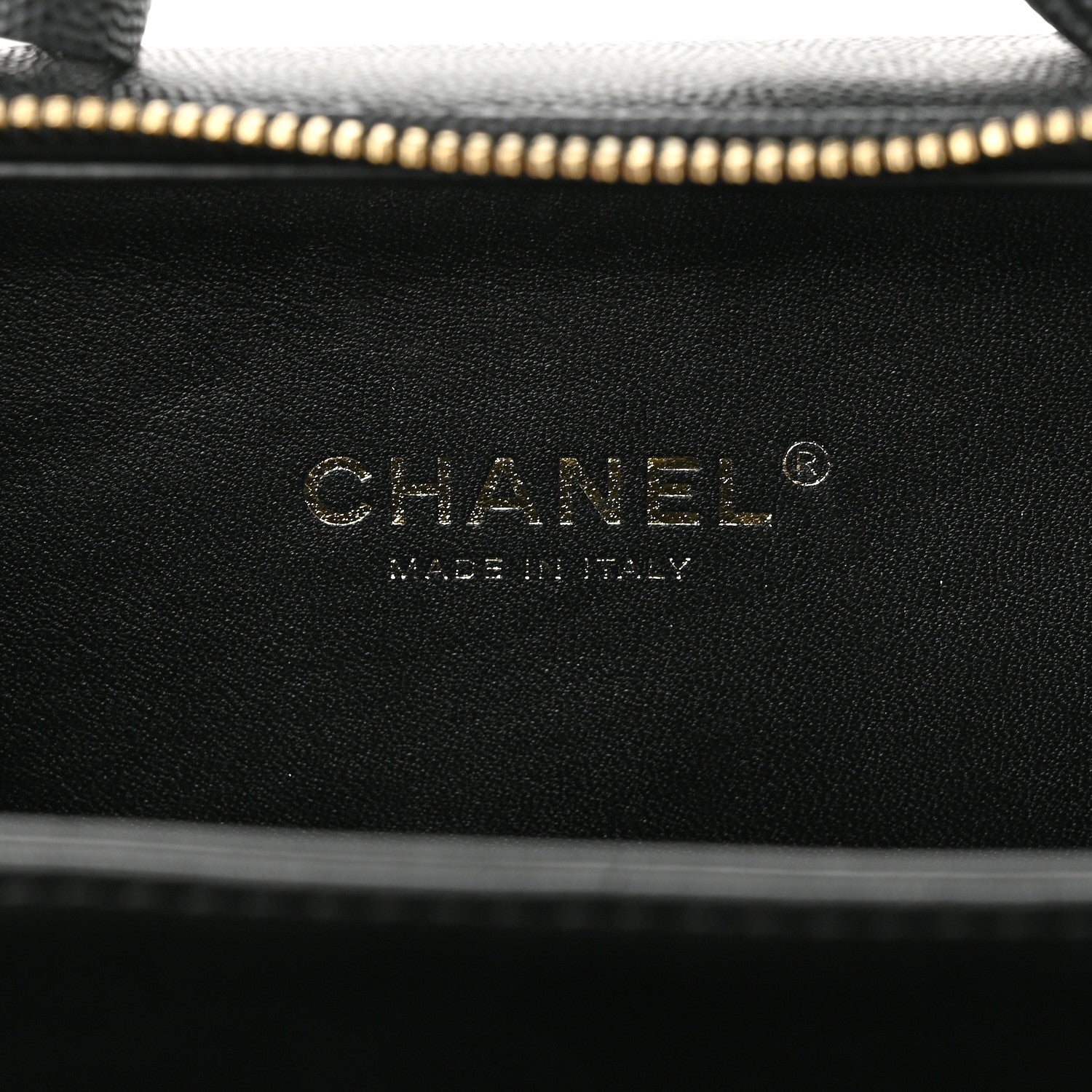 Chanel Caviar Quilted Small CC Filigree Vanity Case Black 6 of 10