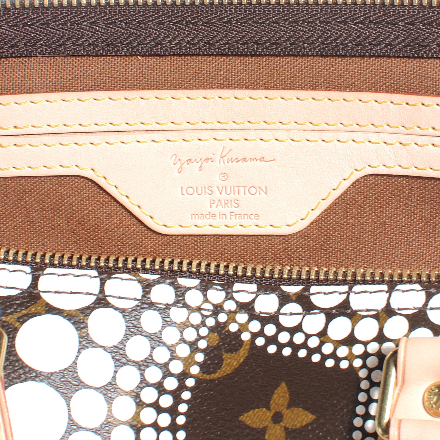 Monogram Kusama Town Speedy 30 White
