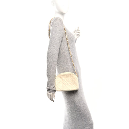 Chanel Lambskin Quilted CC Camera Case White 2 of 11