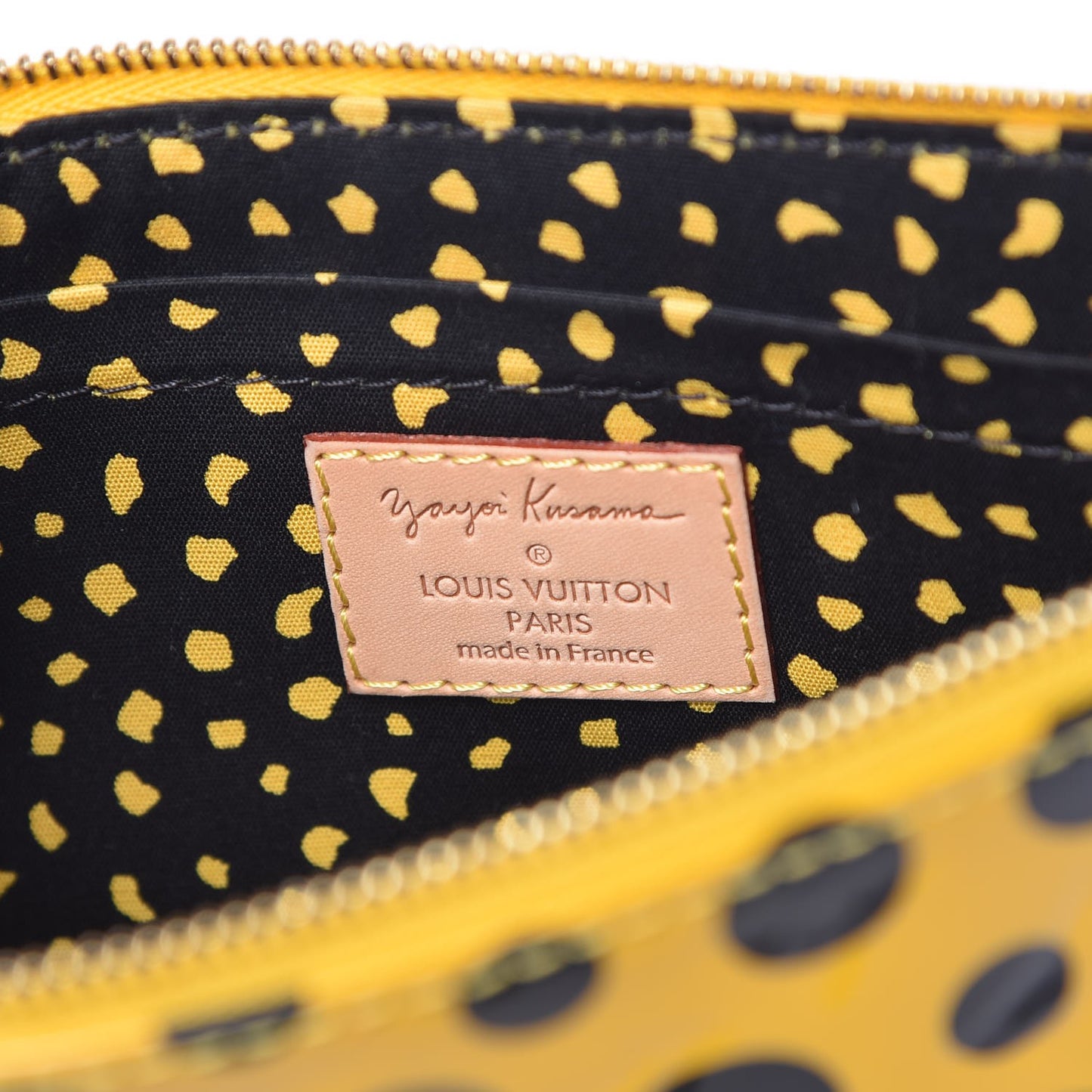 Vernis Kusama Infinity Dots Pochette Accessories Yellow