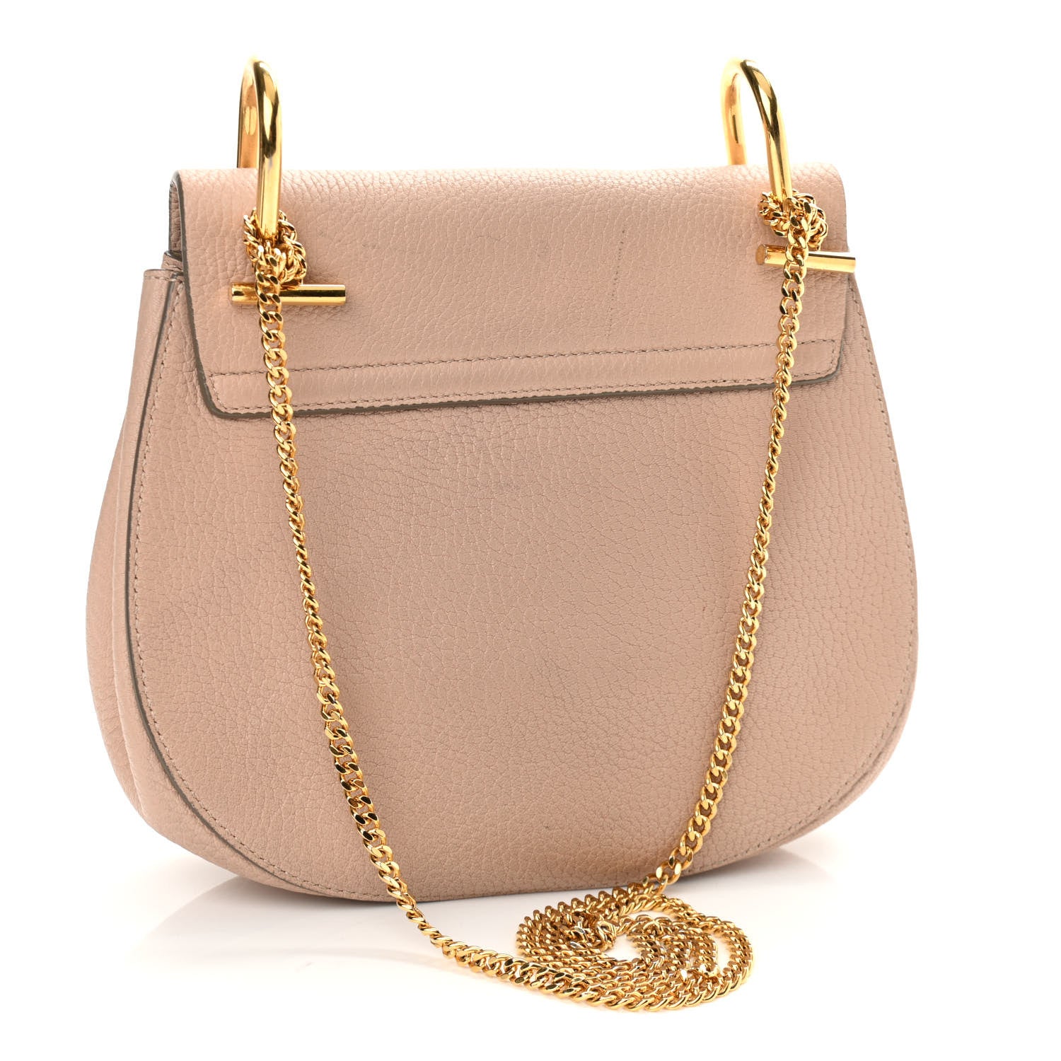 Chloe Grained Lambskin Drew Shoulder Bag Cement Pink 3 of 12