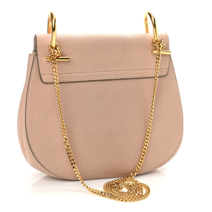Chloe Grained Lambskin Drew Shoulder Bag Cement Pink 3 of 12
