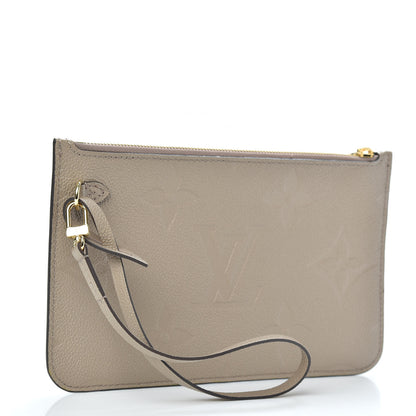 Louis Vuitton Empreinte Monogram Giant Neverfull MM Pochette Tourterelle 3 of 6