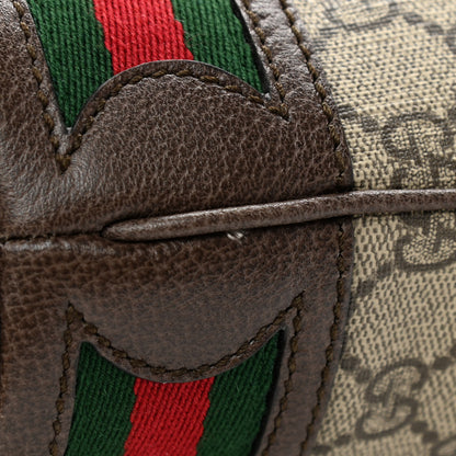 Gucci GG Supreme Monogram Web Mini Ophidia Bucket Bag Brown 11 of 11