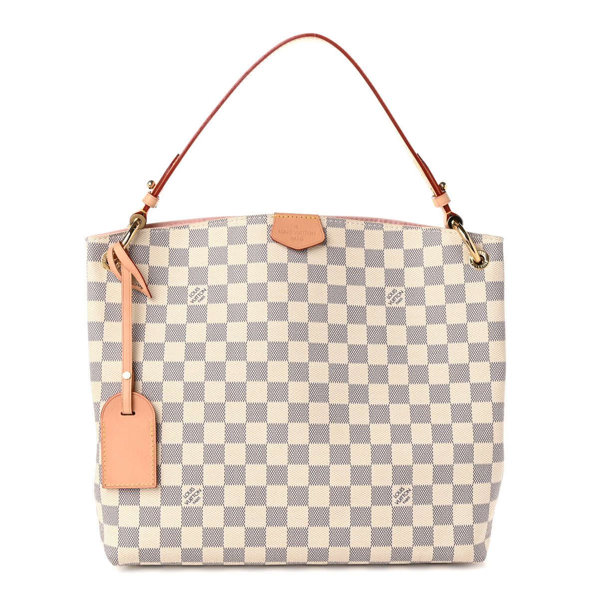 Louis Vuitton Damier Azur Graceful PM Rose Ballerine 1 of 10