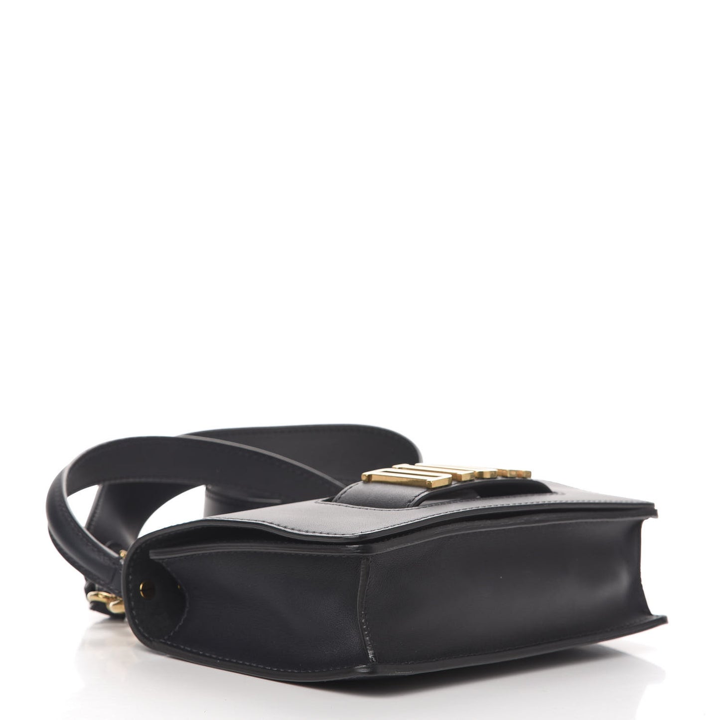 Smooth Calfskin Dio(r)evolution Top Handle Medium Flap Deep Blue
