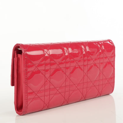 Christian Dior Patent Cannage Rendez-vous Chain Wallet Pink 3 of 8